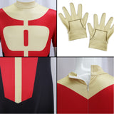 Invincible Cosplay Costume Oliver Grayson Red Jumpsuit Adult Male Halloween Carnival Costume