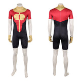 Invincible Cosplay Costume Oliver Grayson Red Jumpsuit Adult Male Halloween Carnival Costume
