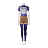 Invincible Cosplay Costume Tech Jacket Blue Outfit Adult Female Halloween Carnival Costume