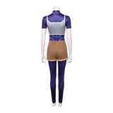 Invincible Cosplay Costume Tech Jacket Blue Outfit Adult Female Halloween Carnival Costume