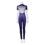 Invincible Cosplay Costume Tech Jacket Blue Outfit Adult Female Halloween Carnival Costume