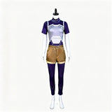 Invincible Cosplay Costume Tech Jacket Zoe Purple Outfit Adult Female Halloween Carnival Costume