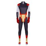 Invincible Cosplay Costume Thokk Battle Beast Black Jumpsuit Adult Male Halloween Carnival Costume
