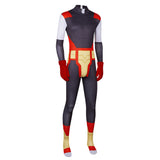 Invincible Cosplay Costume Thokk Battle Beast Black Jumpsuit Adult Male Halloween Carnival Costume