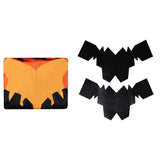 Invincible Cosplay Costume Volcanikka Orange Jumpsuit Adult Female Halloween Carnival Costume