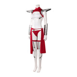 Invincible Universa Women Red and White Outfit Adult Female Halloween Carnival Costume