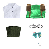 Isekai Slow Life Cosplay Costume Sarah Green Outfit Adult Female Halloween Carnival Costume
