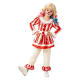 It Cosplay Costume Pennywise Kids Children Red Clown Suit Halloween Carnival Costume
