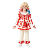 It Cosplay Costume Pennywise Kids Children Red Clown Suit Halloween Carnival Costume