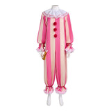 IT Cosplay Costume Pennywise Pink Outfit Adult Male Halloween Carnival Costume