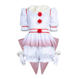 IT Cosplay Costume Pennywise White Outfit Adult Unisex Halloween Carnival Costume