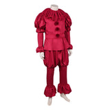 IT Pennywise Cosplay Costume Pennnywiser Red Outfilt Adult Male Halloween Carnival Costume