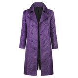 Joker Cosplay Costume Heath Ledger's Joker Purple Coat Adult Male Halloween Carnival Costume