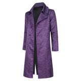 Joker Cosplay Costume Heath Ledger's Joker Purple Coat Adult Male Halloween Carnival Costume