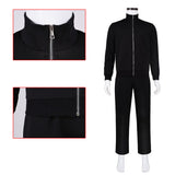 Kagurabachi Chihiro Rokuhira Black Outfit Adult Male Halloween Carnival Costume