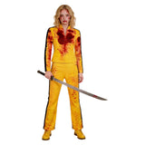 Kill Bill The Bride Cosplay Costume Yellow Training Outfit Adult Female Halloween Carnival Costume