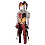Kingdom of Marionettes Cosplay Costume Jestyn Red Clown Suit Adult Male Halloween Carnival Costume