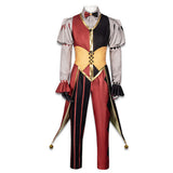 Kingdom of Marionettes Cosplay Costume Jestyn Red Clown Suit Adult Male Halloween Carnival Costume