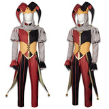 Kingdom of Marionettes Cosplay Costume Jestyn Red Clown Suit Adult Male Halloween Carnival Costume