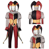 Kingdom of Marionettes Cosplay Costume Jestyn Red Clown Suit Adult Male Halloween Carnival Costume