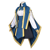 Kunon the Sorcerer Can See Cosplay Costume Kunon Gurion Blue Dress Female Halloween Carnival Costume