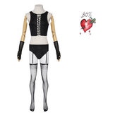 The Rocky Horror Picture Show Cosplay Costume Dr. Frank-N-Furter Black Outfit Adult Male Halloween Carnival Costume