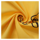 La La Land Cosplay Costume Mia Yellow Printed Dress Adult Female Halloween Carnival Costume