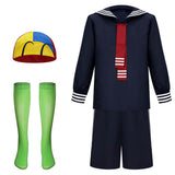 La Llorona Cosplay Costume Quico Blue Outfit Adult Male Halloween Carnival Costume