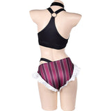 League of Legends Cosplay Costume Jinx Black Cosplay Top Shorts Adult Female Halloween Carnival Costume