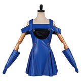 Lisa Cosplay Costume Blue Outfit Adult Female Halloween Carnival Costume