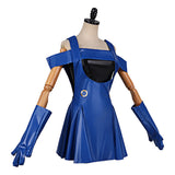 Lisa Cosplay Costume Blue Outfit Adult Female Halloween Carnival Costume