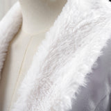 Live-Action Cosplay Costume Niko Robin White Trench Coat Adult Female Halloween Carnival Costume