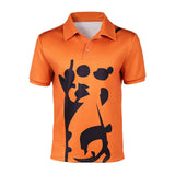 Live-Action Cosplay Costume Sanji Orange Top Adult Male Halloween Carnival Costume