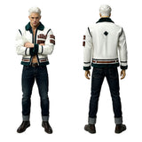 Live-Action Cosplay Costume Smoker White Coat Adult Male Halloween Carnival Costume