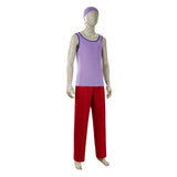 Live-Action Usopp Cosplay Costume Purple Outfit Adult Male Halloween Carnival Costume