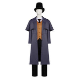 Lord of Mysteries Cosplay Costume Klein Moretti Blue Trench Coat Set Adult Male Halloween Carnival Costume