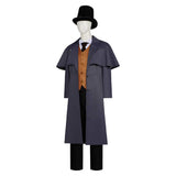 Lord of Mysteries Cosplay Costume Klein Moretti Blue Trench Coat Set Adult Male Halloween Carnival Costume