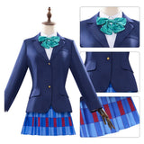 LoveLive Cosplay Costume Minami Kotori Blue School Uniform Adult Female Halloween Carnival Costume
