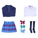 LoveLive Cosplay Costume Minami Kotori Blue School Uniform Adult Female Halloween Carnival Costume