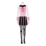 Lucy Steel Cosplay Costume Pink Outfit  Adult Female Halloween Carnival Costume