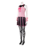 Lucy Steel Cosplay Costume Pink Outfit  Adult Female Halloween Carnival Costume