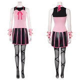Lucy Steel Cosplay Costume Pink Outfit  Adult Female Halloween Carnival Costume