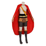 Luffy Cosplay Costume Elbaf Arc Red Outfit Adult Male Halloween Carnival Costume