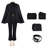 Maki Zenin Cosplay Costume Black Cape Style Outfit Adult Female Halloween Carnival Costume