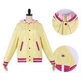 Marriage Toxin Cosplay Costume Shiori Ureshino Yellow Coat Adult Female Halloween Carnival Costume