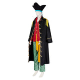 Marshall D. Teach Cosplay Costume Red Outfit Adult Male Halloween Carnival Costume