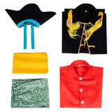 Marshall D. Teach Cosplay Costume Red Outfit Adult Male Halloween Carnival Costume