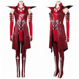 Marvel Rivals Scarlet Witch Cosplay Costume Adult Female Red Outfits Halloween Carnival Suit