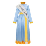 Mary Poppins Cosplay Costume Blue Outfit Adult Female Halloween Carnival Costume