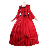 May I Ask for One Final Thing Cosplay Costume Scarlet El Vandimion Red Dress Cosplay Adult Female Halloween Carnival Costume